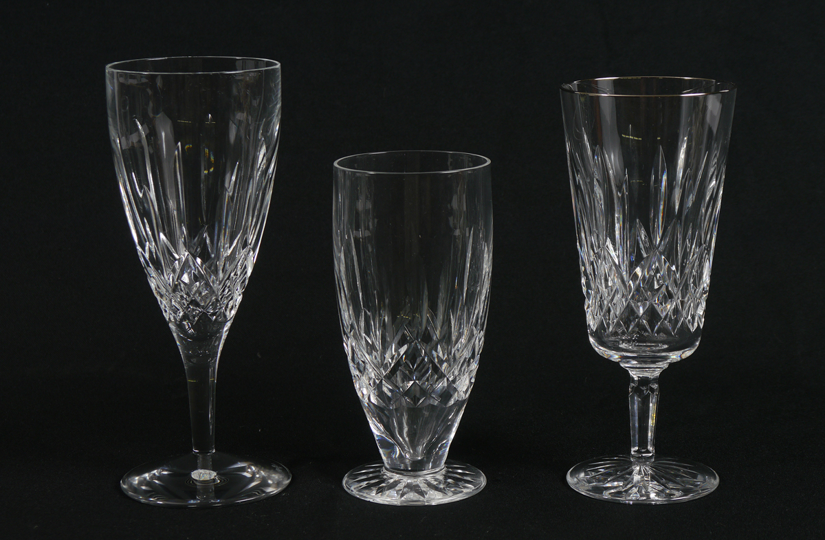 Appraisal: ASSORTED WATERFORD LISMORE ICED TEA GLASSES To include regular Lismore