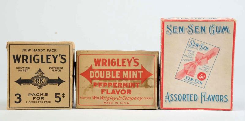 Appraisal: Lot Of Chewing Gum Vendor Boxes This lot includes a