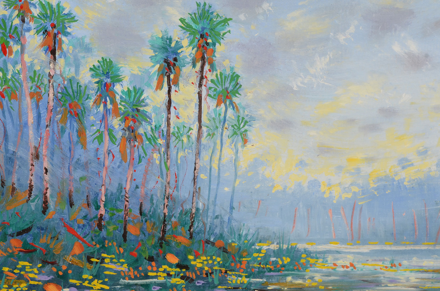 Appraisal: BEHYMER Gregory Lee American - ''Tall Palms Saint John's River''