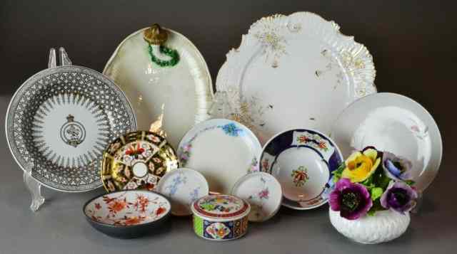 Appraisal: Pieces Porcelain Including CoalportTo include a Coalport Bone China floral