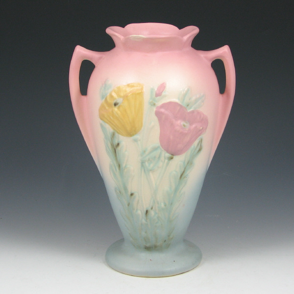 Appraisal: Hull Poppy - Vase Poppy vase in pink and blue