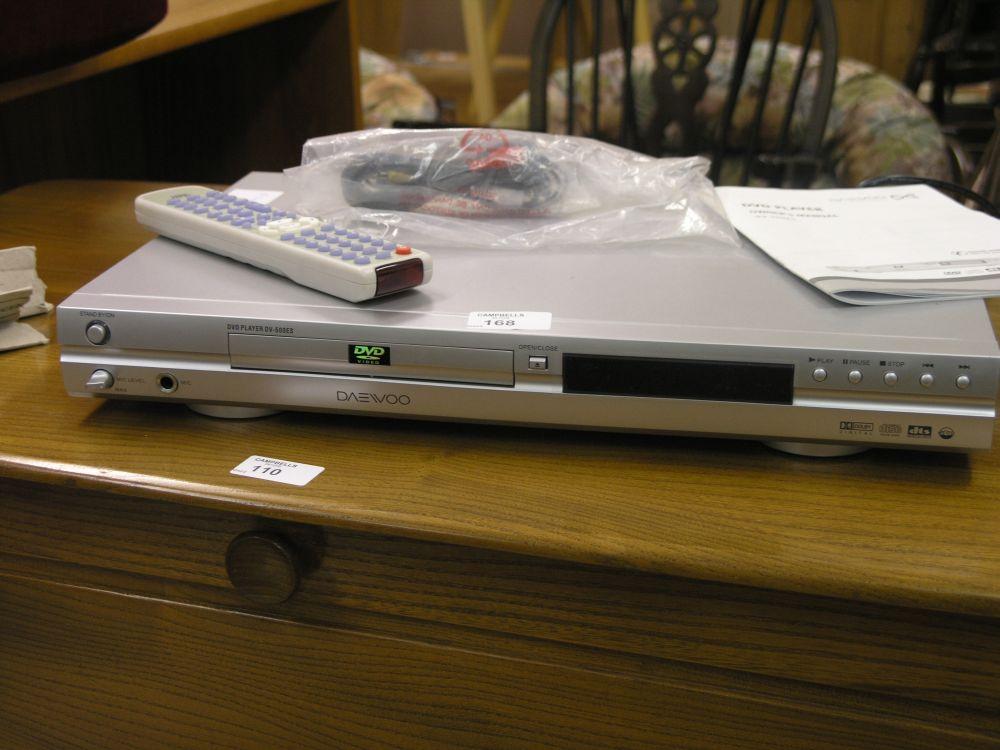 Appraisal: A modern Daewoo DVD player model DV- ES with owner's