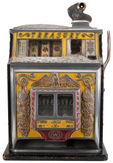 Appraisal: Watling Mfg Co Cent Treasury Twin Jackpot Original Slot Machine