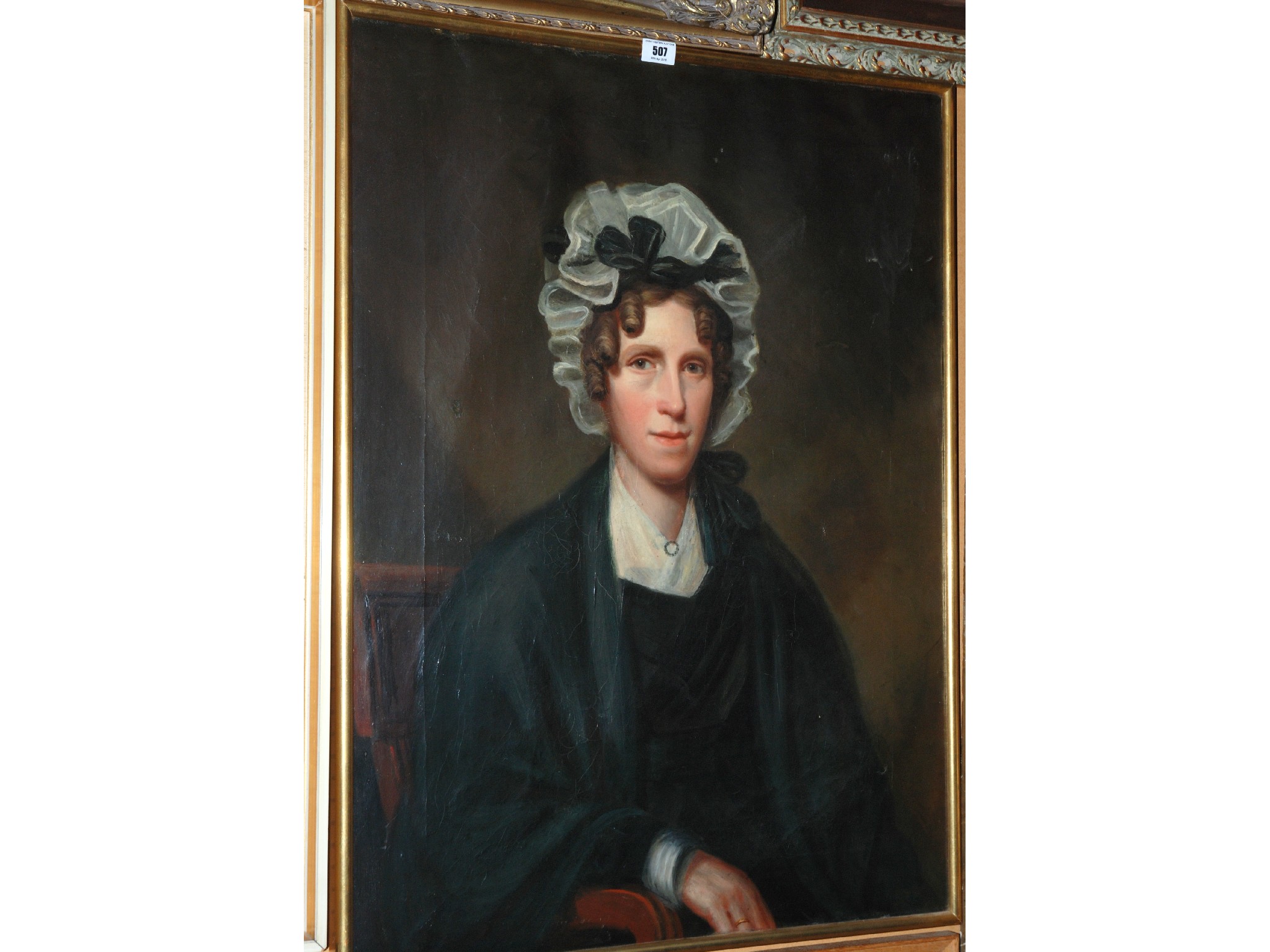 Appraisal: SCOTTISH SCHOOL th Century Portrait of a Lady oil on