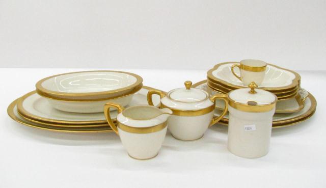 Appraisal: Collection of Lenox dinner serving pieces including oval meat platter-