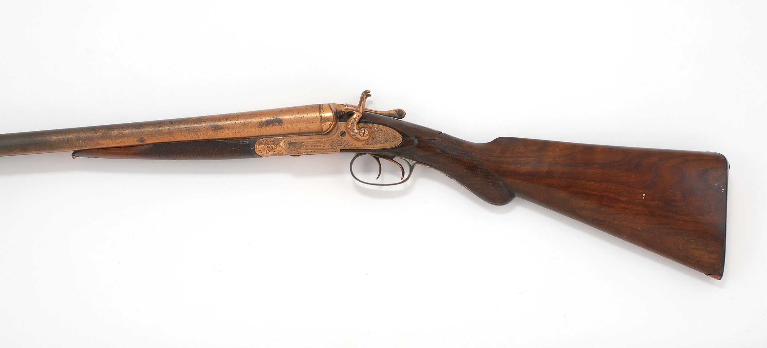 Appraisal: WINCHESTER CLASS C SIDE-BY-SIDE DAMASCUS BARREL SHOTGUN ga Serial Overall