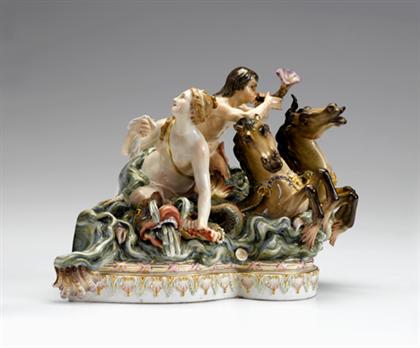 Appraisal: Meissen porcelain partial figure group of Neptune and Thetis late