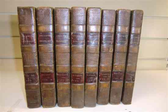 Appraisal: ROLLIN M THE ANCIENT HISTORY OF THE EGYPTIANS eight vols