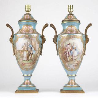 Appraisal: A pair of French porcelain Sevres Early th century each