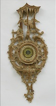 Appraisal: French Barometer ca th th Century Elaborately carved barometer frame