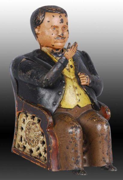 Appraisal: Cast Iron Tammany Hall Mechanical Bank Description Manufactured by J