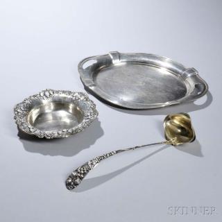 Appraisal: Three Pieces of American Sterling Silver Tableware th century a