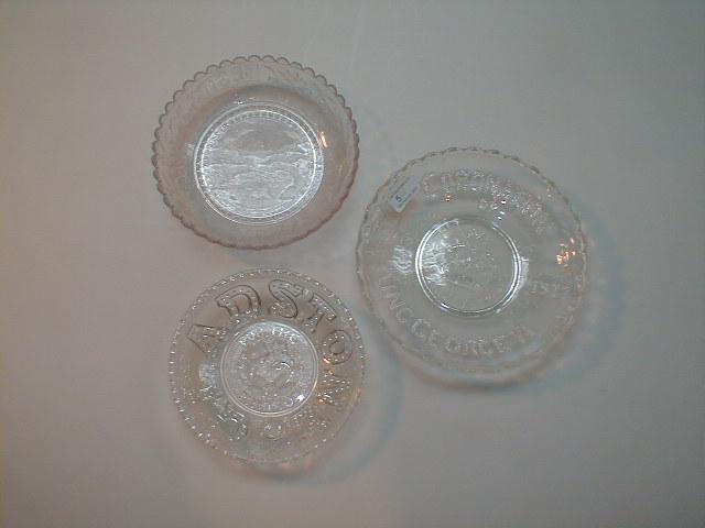 Appraisal: A Victorian Diamond Jubilee pressed glass dish dated dia another