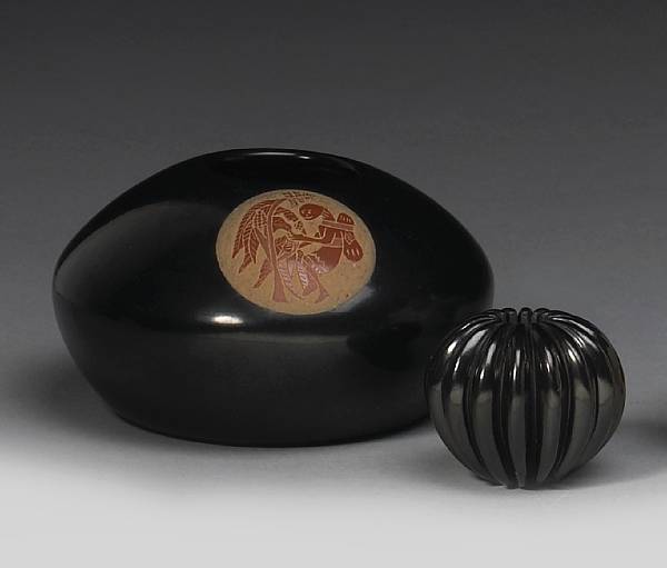 Appraisal: Property from an Arizona private collection Including a sgraffito seed