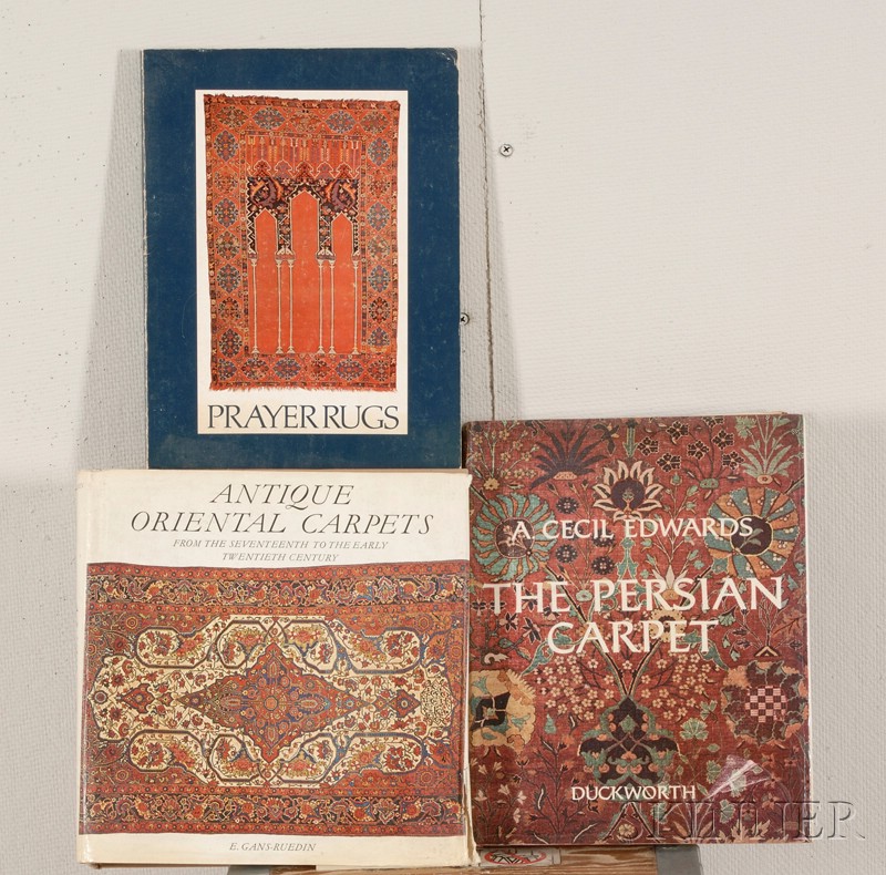 Appraisal: Thirty-two Oriental Rug Books all hardcover books retain their dust