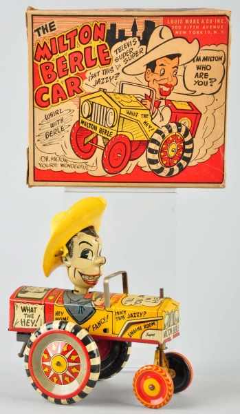 Appraisal: Tin Litho Marx Milton Berle Whoopee Car Toy Description American