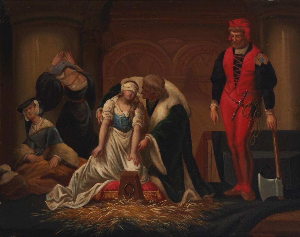 Appraisal: After Paul Delaroche - French The Execution of Lady Jane