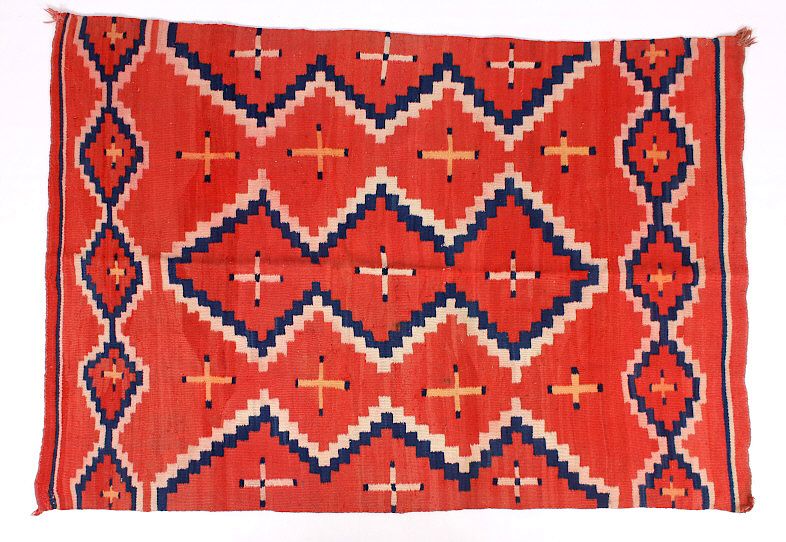 Appraisal: Early Navajo Ganado Pattern Wool Rug c - Offered for