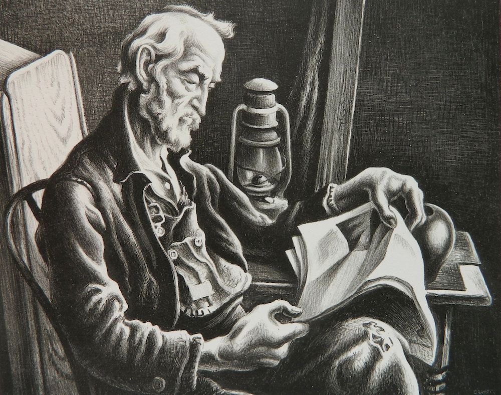 Appraisal: Thomas Hart Benton lithograph Thomas Hart Benton American - -