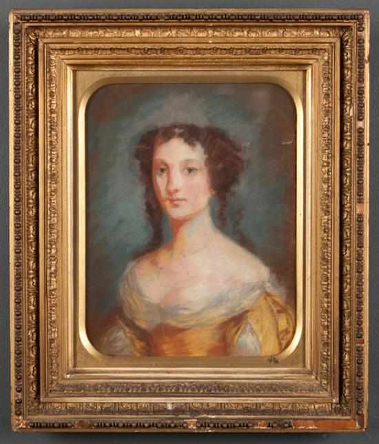 Appraisal: French School th century Portrait of a Lady in Yellow