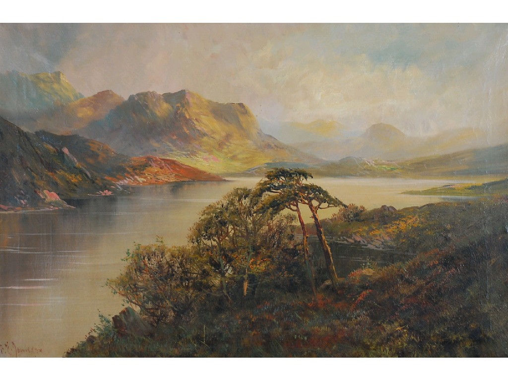 Appraisal: F E JAMIESON - OIL PAINTING ON CANVAS A view