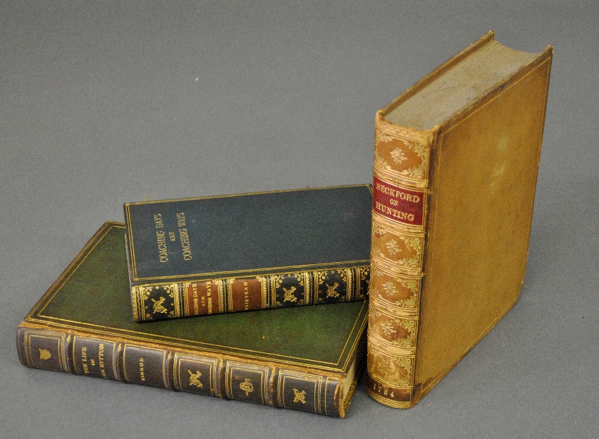 Appraisal: - Books- three volumes on horses and foxhunting Beckford on