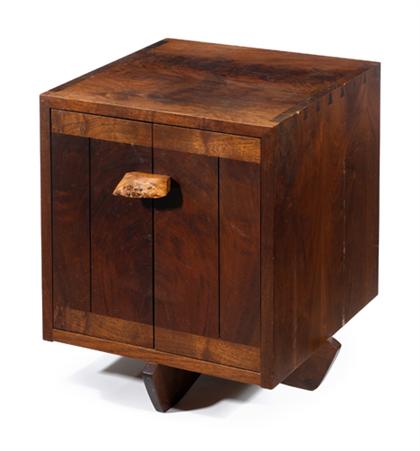 Appraisal: Kornblut walnut cabinet george nakashima - Signed and dated H