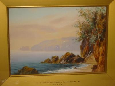 Appraisal: G A COLE On the Studland Beach Dorset Coast signed