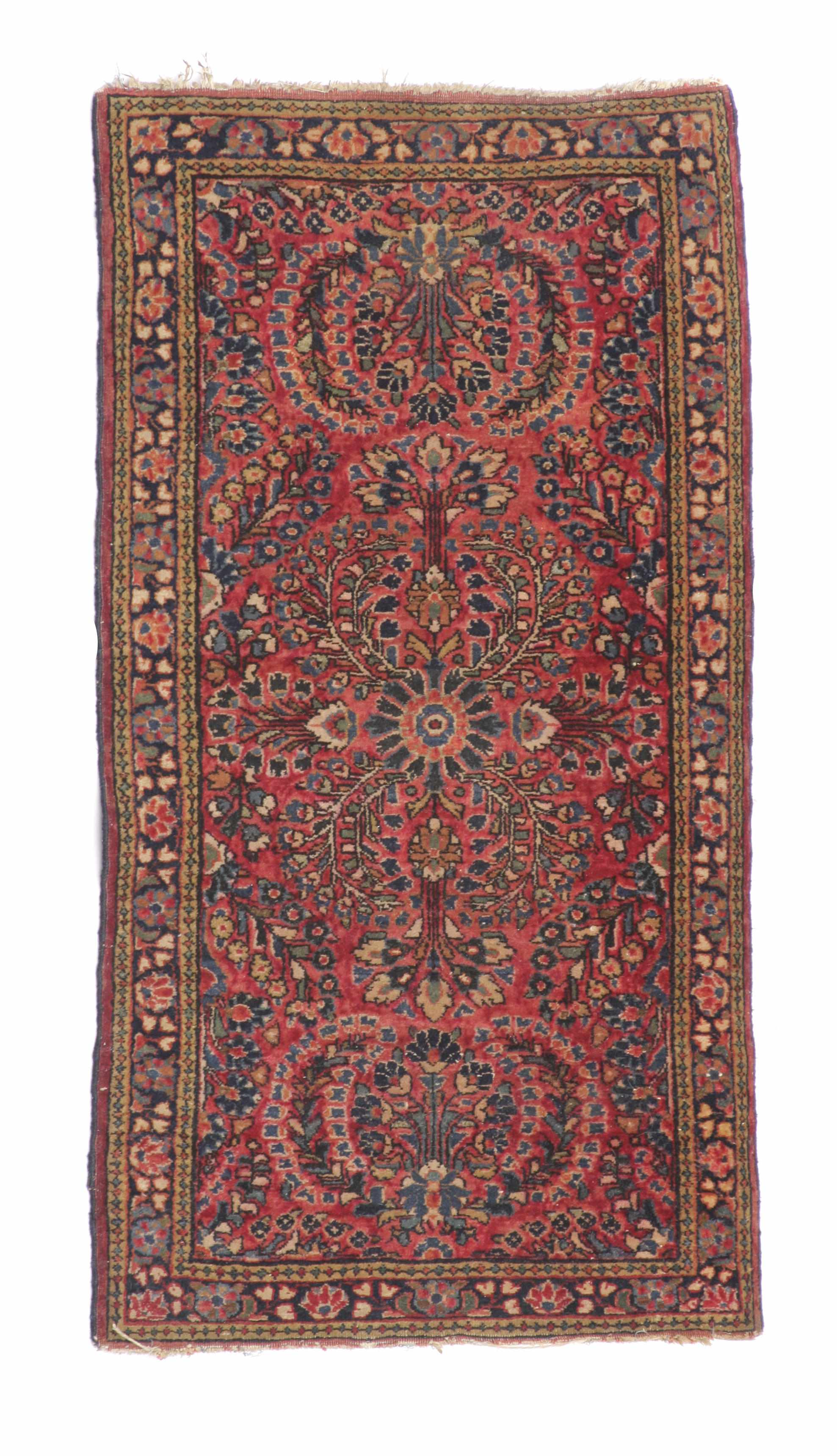 Appraisal: A group of four of Persian wool mats approximate size