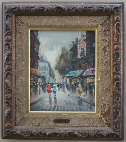 Appraisal: DEVITY Antonio Italian Paris Scene OIL C '' x ''