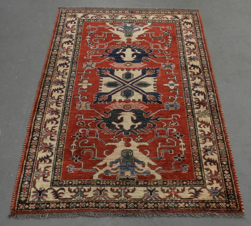 Appraisal: TURKISH TRIBAL HAND MADE CARPET RUG Turkey Mid th CenturyCentral