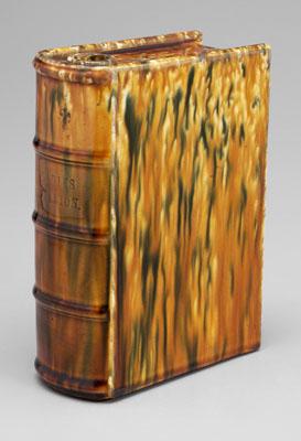 Appraisal: Bennington book flask marked on spine of book Ladies Companion