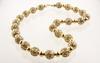 Appraisal: NECKLACE - Vintage K yellow gold bead and ball form