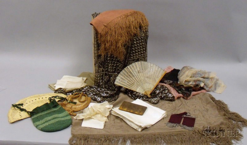 Appraisal: Small Group of Assorted Accessories including an Egyptian black net