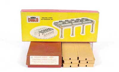 Appraisal: Hornby Dublo a group of plastic accessories comprising Engine Shed