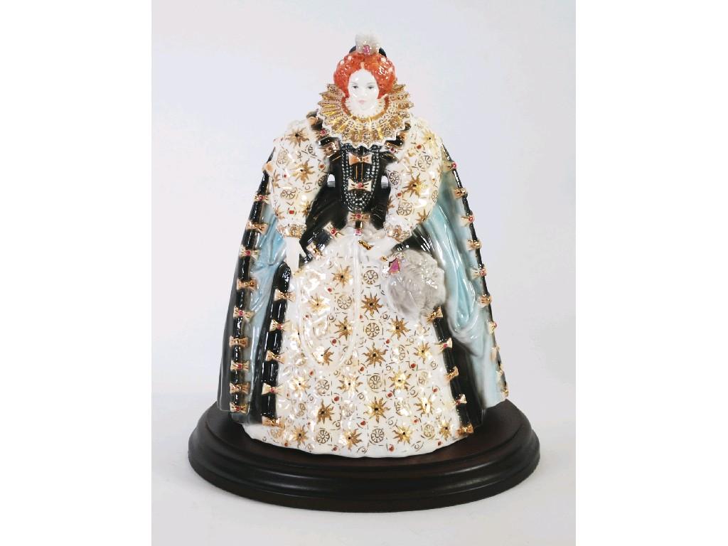 Appraisal: ROYAL WORCESTER CHINA FIGURE 'Queen Elizabeth' limited edition No cm