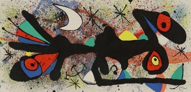 Appraisal: Framed lithograph on paper from Ceramiques de Miro et Artigas