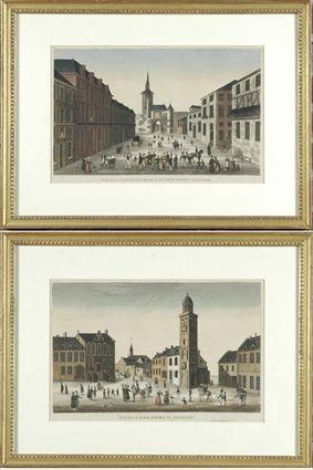 Appraisal: French School th C Vue de la Place d'Armes de