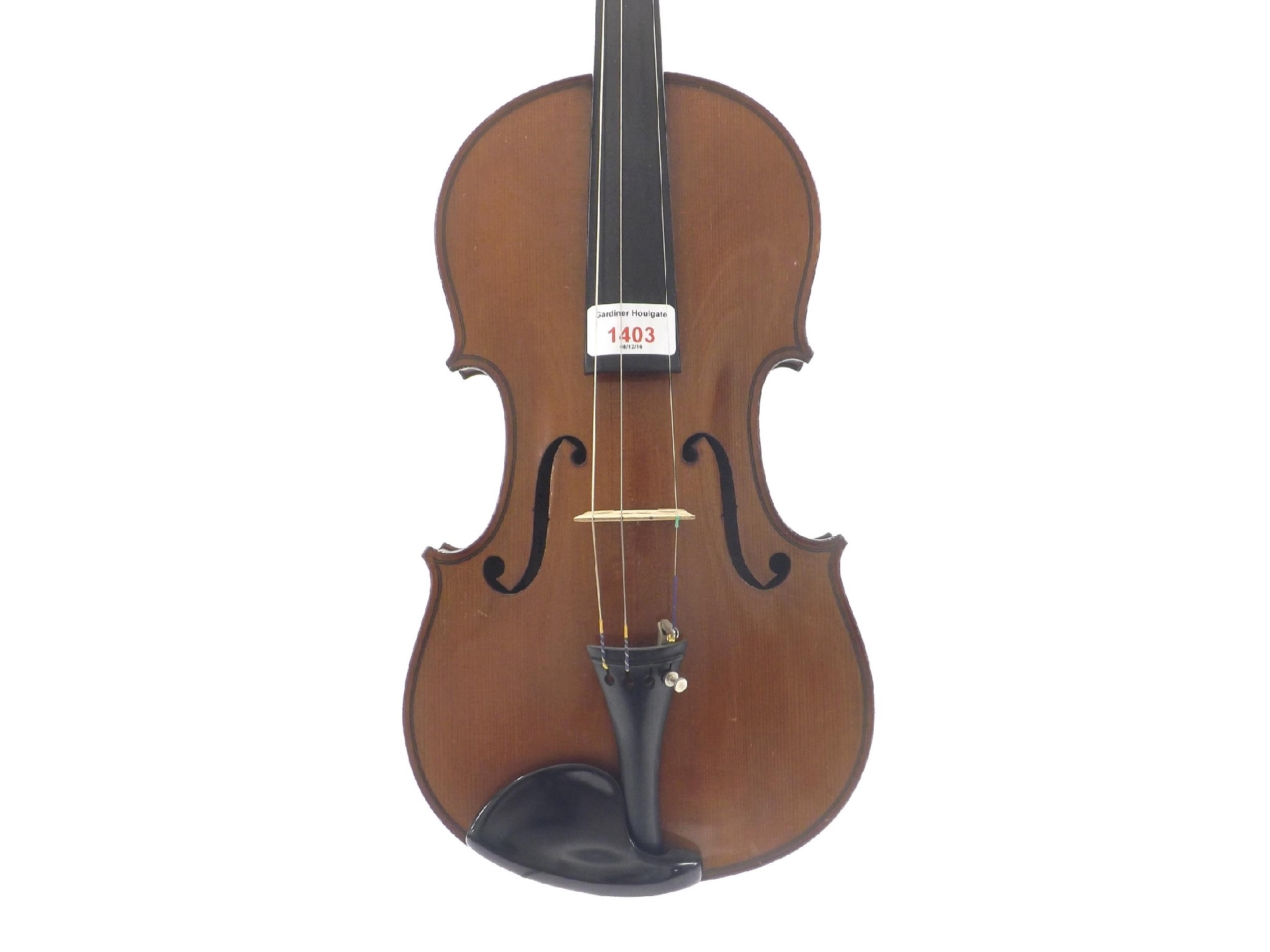 Appraisal: Good French violin labelled 'The Apollo' Rushworth Dreaper Liverpool Style