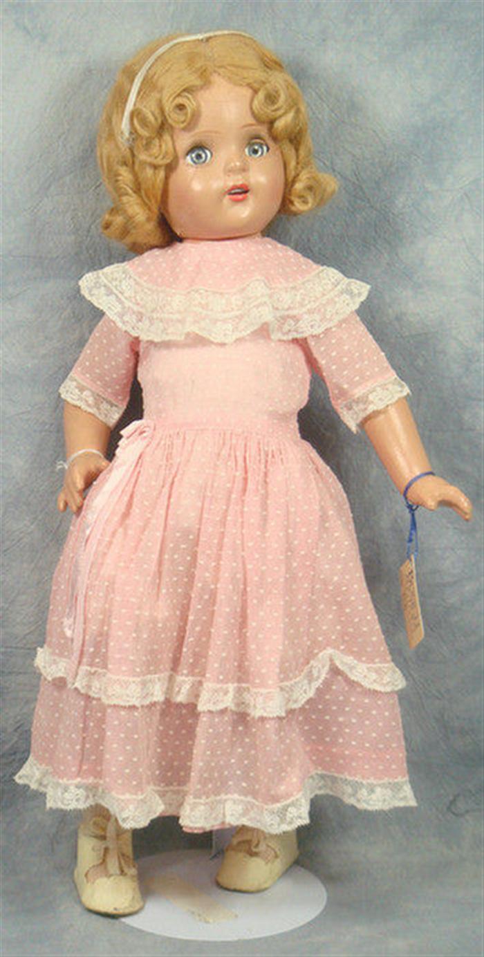 Appraisal: Molleye Composition Doll inches tall all composition strung tight composition