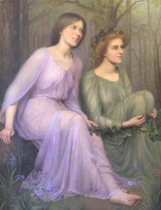 Appraisal: Mary Helen Shaw fl - oil on canvas Violets and