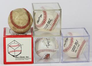 Appraisal: lot of American baseball group including an Orioles autographed example