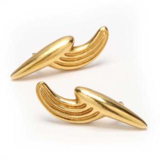 Appraisal: Pair of KT Gold Earrings LaLaounis in a vertical form