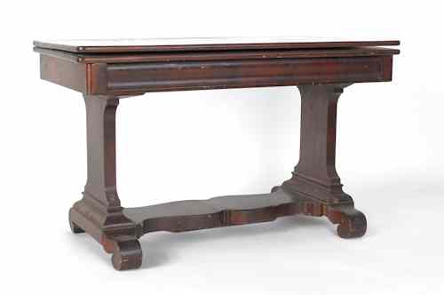 Appraisal: Classical mahogany pier table ca h w