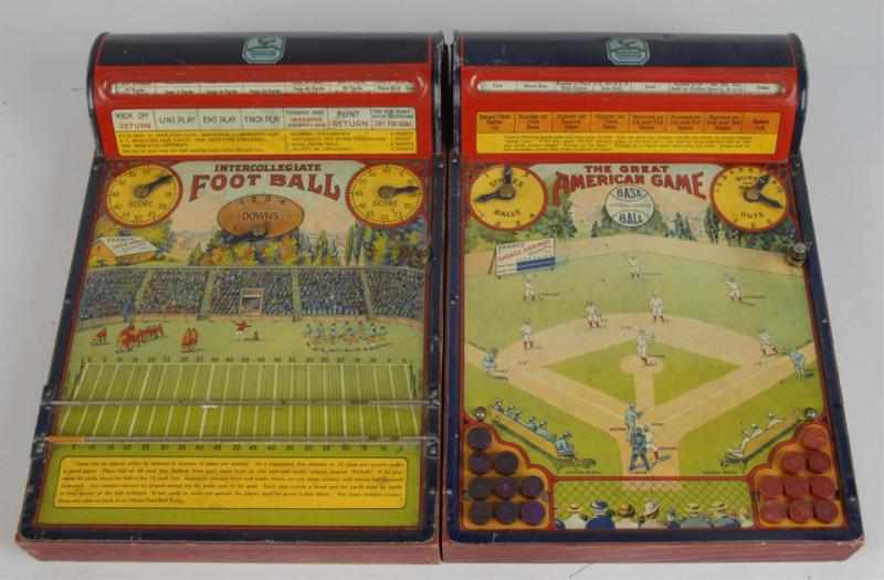 Appraisal: Lot of Early Tin Litho Sports Games Description Both made