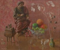 Appraisal: Stanley Sessler American b Oil on masonite image by American