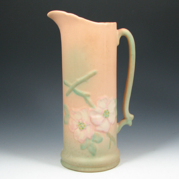 Appraisal: Weller Wild Rose Pitcher - Mint Weller Wild Rose pitcher