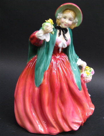 Appraisal: A ROYAL DOULTON PORCELAIN FIGURINE Lady Charmian HN having red