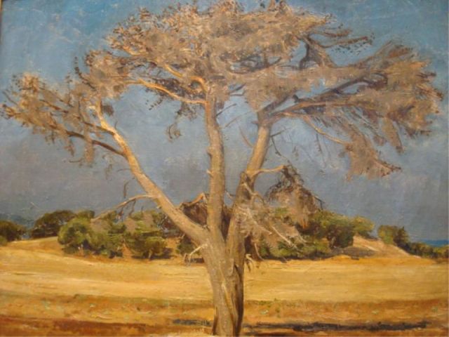 Appraisal: GROSSER Maurice O C of Desert Tree Signed and dated