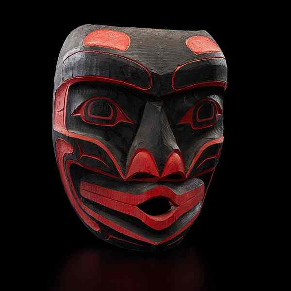 Appraisal: Stanley C Hunt Kwakwaka Twakw Carved Mask Wild Woman prominently